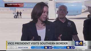 Harris makes first visit to southern border