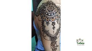 henna | mehndi | beautiful henna art on shoulder