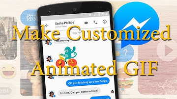how to make customized GIF with facebook messanger in 1 minute