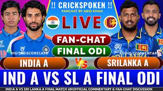 India A vs Sri Lanka A Final Match Live Cricket Scorecard & Match Review 2026 | IND A VS SL A
