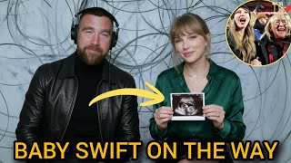 Travis Kelce and wife Taylor Swift confirm they're expecting a baby on their Podcast 