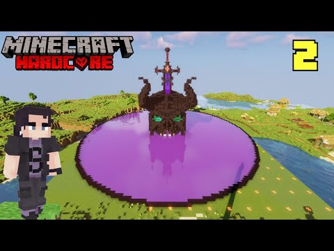 I TRANSFORMED THE NETHER PORTAL IN HARDCORE MINECRAFT!  (E2)