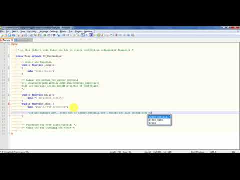 View in Codeigniter Framework