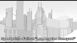 Speedpaint - The Los Angeles Boneyard - Fallout Fanart