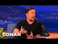 Ricky Gervais Explains The Mind Of Karl Pilkington | CONAN on TBS
