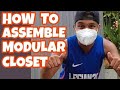 How to assemble modular closet  modular closet build  modular cabinet making  mr lee tv