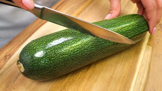 I make these zucchini every weekend! New recipe for zucchini with peppers!