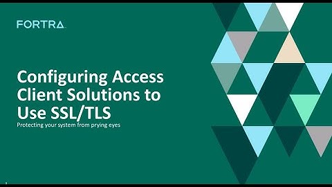 Configuring ACS (Access Client Solutions) to Use SSL (TLS)
