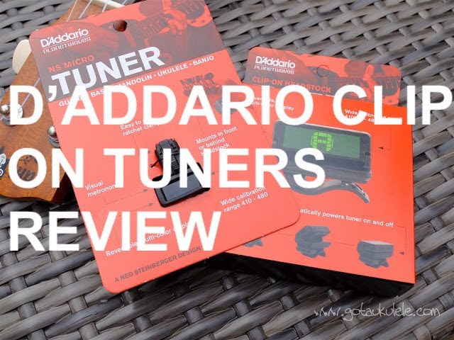 Got A Ukulele Reviews - D'Addario Clip On Tuners - YouTube