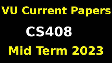 Cs408 Midterm Currently paper Spring 2023| Cs408 Midterm preparation 2023 | Cs408 Midterm Exams 2023