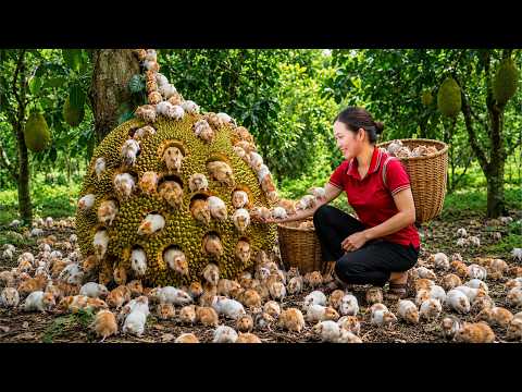 Catching Giant Wild Hamsters… I Found Many Hiding Inside Ripe Jackfruits