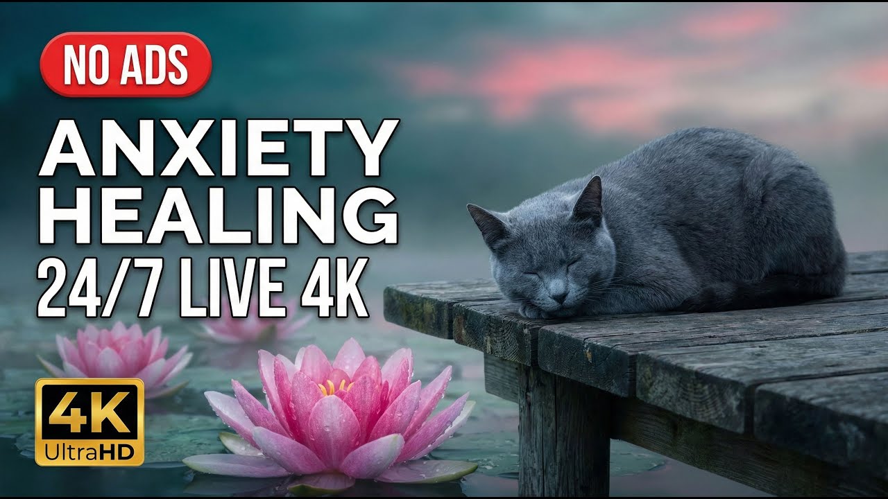 Calming Music for Cats With Anxiety 🐾🎵 Soothing Sounds For Deep Sleep, Healing Insomnia, Relaxing