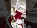 Raz 22" White Velvet with Red Velvet Bow Christmas Stocking 4604513
