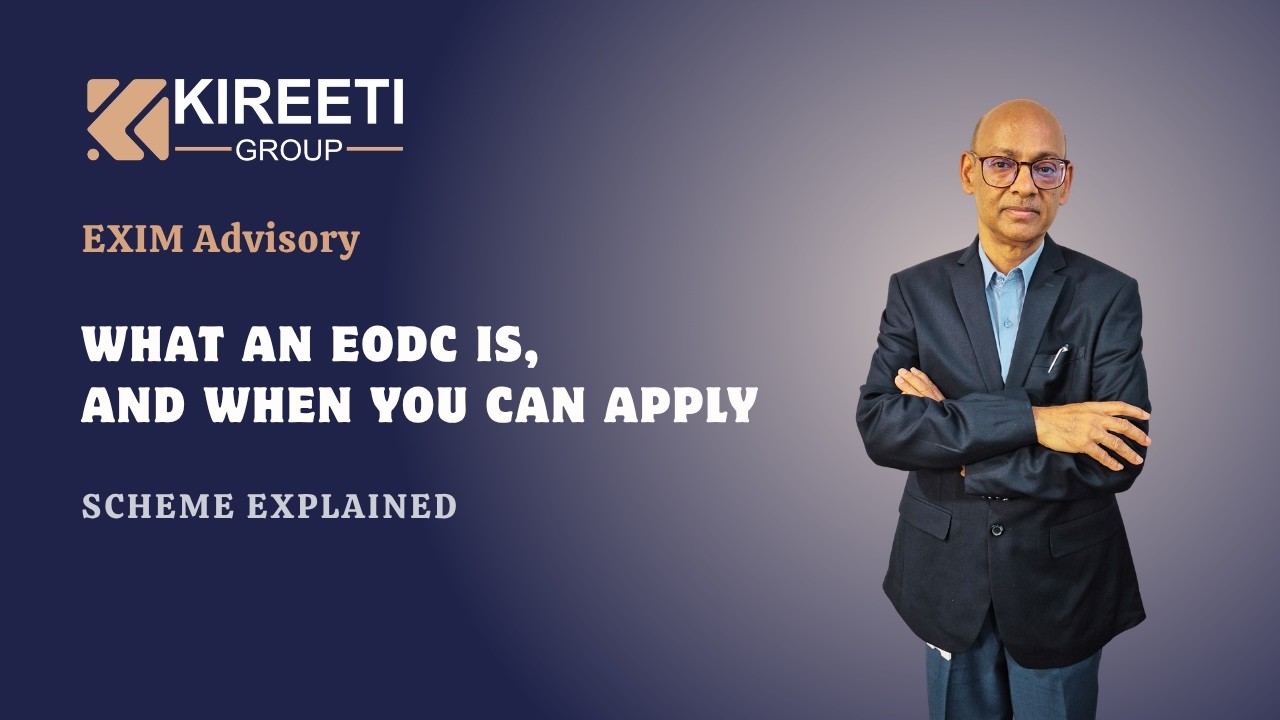 Advance Authorisation EODC; Export Obligation Discharge Certificate DGFT EODC Kireeti Group, Kireeti
