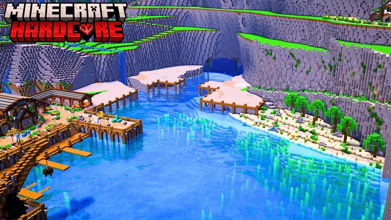 I Transformed This ENTIRE Harbour in REAL Hardcore Minecraft