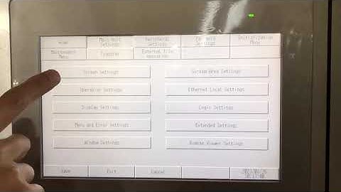 How to change screen saver time - Pro Face HMI