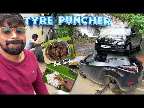 ENGINE BREAK DOWN 💔 TATA HARRIER 🥵 TYRE PUNCTURE ‼️ MUNNAR TRIP 