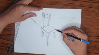 المنظور الهندسي | رسم كرسي