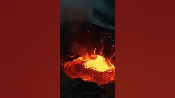 Boiling Lava Inside a Volcano Crater | Epic Drone Footage Captures Nature’s Raw Power 🌋🔥