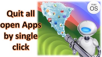 How to Quit all open Apps on macOS desktop by single click ?