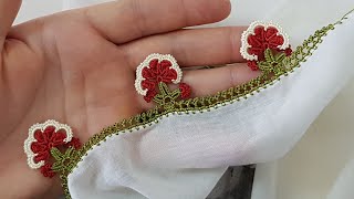 1437 Köprülü Fıstık Motifli Tığ Oyası Yapımı