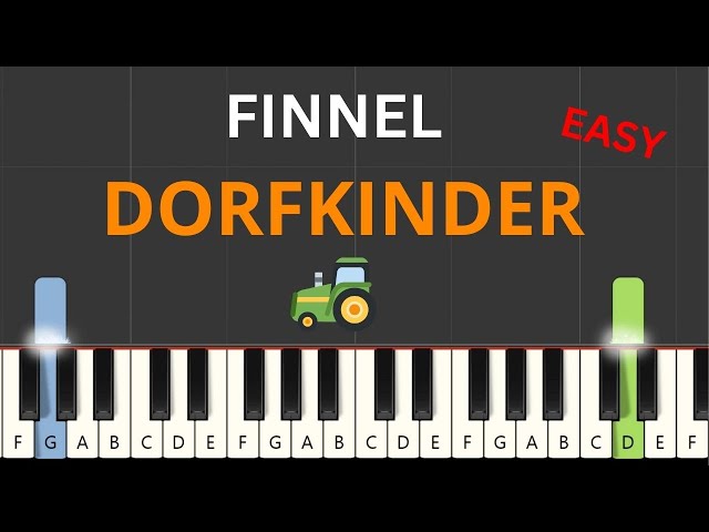 Finnel - Dorfkinder (Piano Tutorial) (+ Noten) #dorfkinderhaus class=