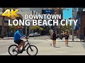 LONG BEACH - Walking Downtown Long Beach City, Los Angeles, California, USA - 4K UHD