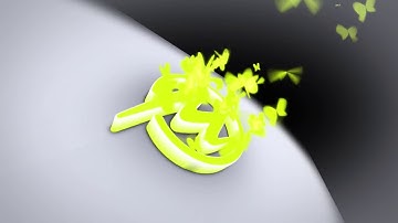 Butterfly particles logo intro-"Motioncrunch"