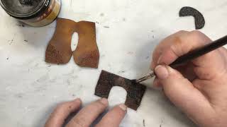 How I use Fiebings antique finish on Mini Tack