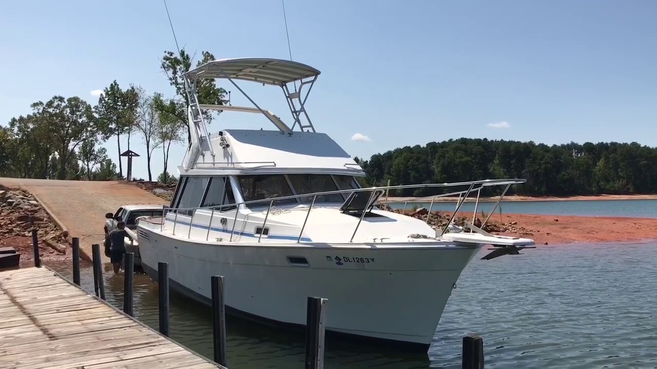 Boat launch at Big Water Marina Lake Hartwell YouTube