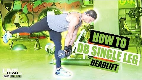 How To Do A DOUBLE DUMBBELL SINGLE LEG ROMANIAN DEADLIFT (RDL) | Exercise Demonstration Video