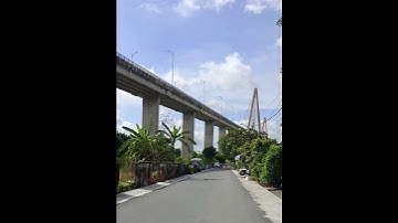 Cầu Rạch Miễu nối liền giữa 2 tỉnh Tiền Giang Bến Tre củ #shorts #caurachmieu