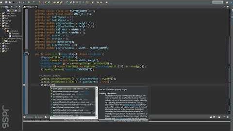 PONG Game, Java (fx) Programming Tutorial