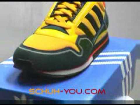 Adidas ZX 500 Yellow Orange at You Sneaker Store - YouTube