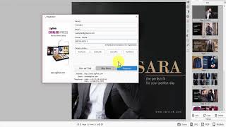 How to register the Catalog Designing software Catalog Xpress screenshot 2