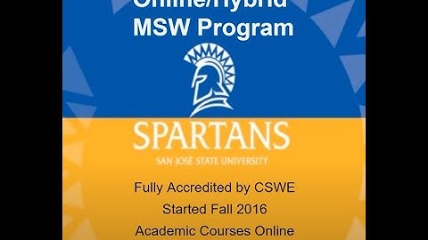 Online/Hybrid MSW Program Overview Video - 2023