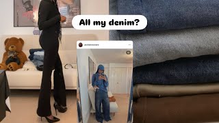 I TRIED ON EVERY JEANS I OWN ✨👖