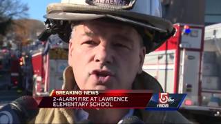 Elementary school students evacuated after classroom fire