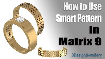 ||🔷How to Use Smart Pattern in Matrix 9 🔷|| #Matrix 9 || #Rhino 3D || #Tutorial