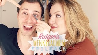 Jaarlijks Opstand Stereotype Rutger's wenkbrauwen epileren | Tutorial voor mannen | Vera Camilla -  YouTube