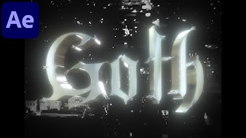 How To Make A Crazy 3D TITLE CARD (GOTHIC/BATMAN) In After Effects (Tutorial)