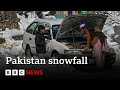 Pakistan: At least 35 die due to surprise snowfall and heavy rains | BBC News