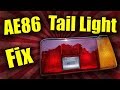 AE86 Project | How To Repair Cracked Tail Lights - Tail Light Restoration