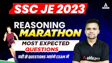 SSC JE 2023 | SSC JE Reasoning Marathon | Most Expected Questions | By Abhishek Kaushik