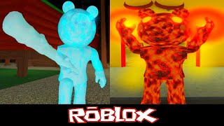 Playing as Frozen Piggy and Fire Piggy [Roblox]