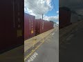 66415 "You're Never Alone" passing thru Northallerton for Felixstowe - 4Aug22 #freighttrain 