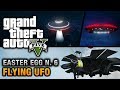 GTA 5 - Easter Egg #6 - Flying UFO (100% Completion, Fort Zancudo & Sandy Shore)