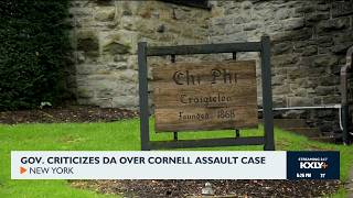 Gov. criticizes DA over Cornell assault case