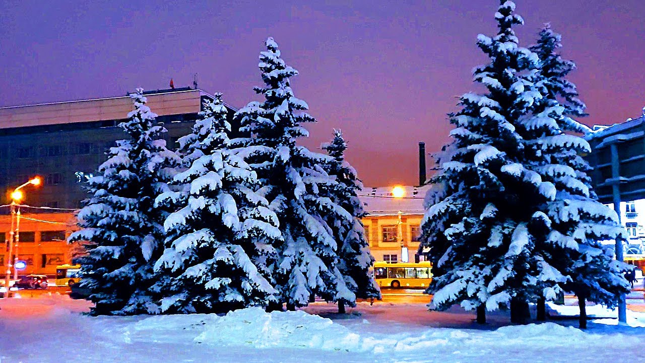 Авто дром город зима