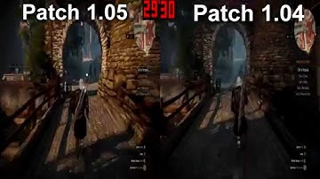 Witcher 3: Wild Hunt Patch 1.05 VS 1.04 FPS Comparison / Novigrad city stutter fixed? PC